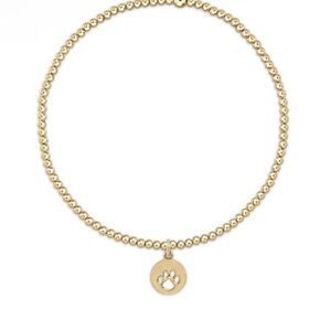 Enewton Classic Gold 2mm Beaded Paw Small Charm $52 NWT